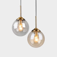 Lámpara Colgante De Vidrio LED Moderna Y Lucrecia Para Sala De Estar Comedor Dormitorio Instalación Por Cable Metálica Creativa - details 13