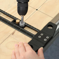 Regla De T Siquímetro Ajustable 300/500MM Para Carpintería 2 En 1 Marcado Y Perforación Herramienta De Marcado En Aluminio Para Trabajos De Madera - details 4