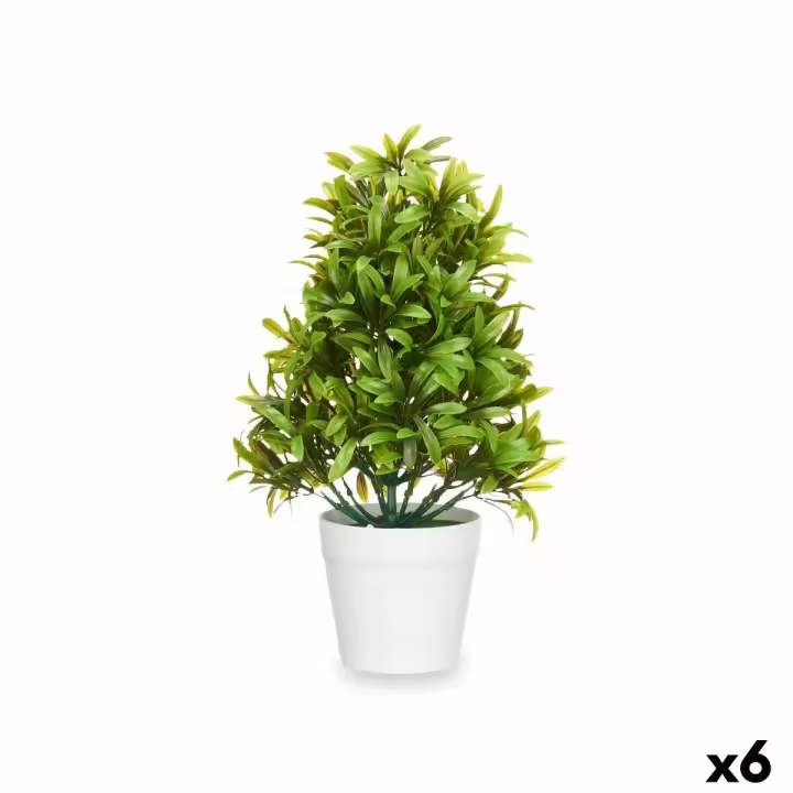 Planta Decorativa Plástico 18 x 35 x 16 cm (6 Unidades) - 1