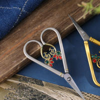 Tijeras De Costura Vintage KRABALL Para Bordado Y Artesanía Corte De Telas Y Hilo Acero Inoxidable Herramienta De Tailor Pequeña - details 2