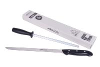 Arcos jamonero Profesional  Cuchillo jamonero jamonero Inoxidable Nitrum  Mango Negro  Cuchillo Jamon iberico  Serie Maitre Hoja Flexible y Filo Liso  275 mm  Acero Inoxidable NITRUM - details 0