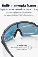 Gafas De Bicicleta ROCKBROS Con Marco Miopía Lentes Polarisados UV400 Deportes Al Aire Libre Gafas De Ojos Para MTB Y Ciclismo En Carretera Unisex - details 8