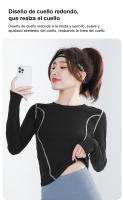 FREES COPES Camisetas Sedosas con Mangas para Mujer - Elásticas y de Secado Rápido - Ideal para Deportes y Yoga - details 2