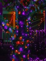 Cadenas De Luces De Halloween Con 600 LEDs 60M En Colores Naranja Y Morado 8 Modos Para Jardín Paredes De La Casa Y Fiesta De Navidad - details 8