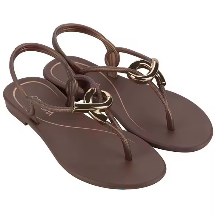 Chanclas Dedo Playa marca Grendha modelo 18869-At685 para calzado mujer en color marrón - 1