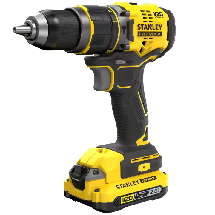 Stanley Taladro Percutor BRUSHLESS V20 18V 80Nm con 2 baterías Li-Ion 2Ah - 1