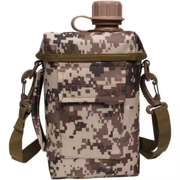 Vobumix 2l Military Water Kettle Army Water Canteen Portable Water Bottle for Hiking Climbing and Most Outdoor Activities - 1