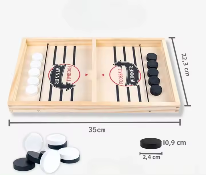 Juego De Billar De Madera Para Dos Jugadores Juego Interactivo Familiar Y Educativo Set De Catapultas Competitivas Para Niños Y Adultos - 1