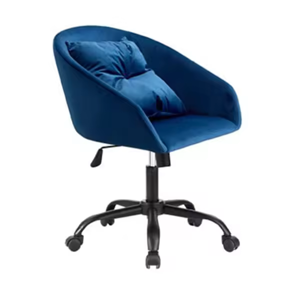 Adec Sillón Giratorio Cushion Velvet Estilo Moderno - 1