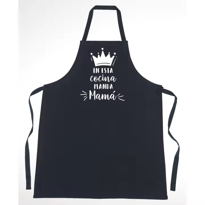 Delantal de Cocina Personalizado 'En esta Cocina Manda Mamá' para el Día de la Madre - 1