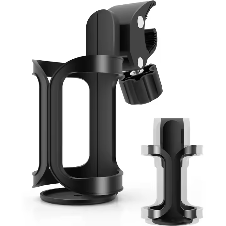 Portabotellas para Bicicleta, portavacos para Bicicleta, rotación de 360 Grados, portabotellas para Beber Agua, portavacos para cochecito - 1