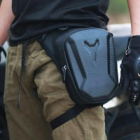 Bolsa De Cintura Para Motocicleta Impermeable Con Carcasa Rígida Bolsa De Pierna Bum Bag De Cuero Genuino Para Deporte Al Aire Libre - details 11