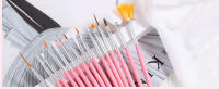 YIKOOLIN Set De 15 Pinceles Para Uñas Acrílicos UV Gel Pintura Arte De Uñas Herramientas De Dibujo Y Puntos Para Esmalte De Uñas Profesional - details 2