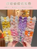 10pcs Accesorios Para El Cabello Para Niñas Lacos Aesthetic Bandas Elásticas Infantiles Headbands Lindas Multifuncionales Para Exterior Floral - details 0