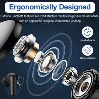 Auriculares inalógicos Bluetooth 5,4 with Pantalla digital, watería de Lara duración, Resistencia al agua IPX7, control táctil, Sonido Estéreo HD, Graves potentes, Micrófono incorporado, color Negro. - details 1
