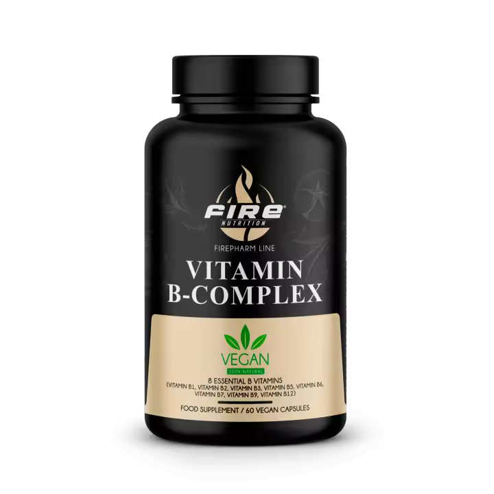 Suplemento de Vitamina B-Complex de Fire Nutrition - F-Pharm - 60 caps - Vitamin B-Complex - Aporte de vitaminas del grupo B - 1