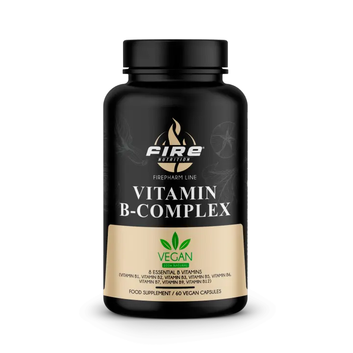 Suplemento de Vitamina B-Complex de Fire Nutrition - F-Pharm - 60 caps - Vitamin B-Complex - Aporte de vitaminas del grupo B - 1