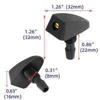 Pulverizadores De Lavavidrios Para Coche Mitsubishi Asx Lancer 10 9 Outlander EX Pajero Sport Eclipse Carisma Galant - details 1