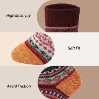 pairs of wool socks - Vintage Winter warm wool socks for women, Sof - details 1