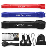 Lixada Set De 5 Bandas De Resistencia Para Ejercicio De Poder Y Estiramiento Con Bolsa De Transporte Adecuado Para Entrenamiento De Muslos Brazos Cintura Y Abdomen - details 6