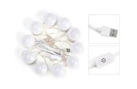 14 bulbos LED Dimmable, Espejo cosmético del maquillaje grande con la carga por USB (only bulbos) bulbos del espejo de vanidad de 70X55 Cmhollywood Con La Luz de 3 colores - details 3
