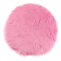 Fityle Alfombra De Moda En Piel De Oveja Falsa Suave Pequeña Para Dormitorio Y Sala De Estar Decoración Del Hogar Estilo Moderno Suelo Antideslizante Poliéster 100% - details 6