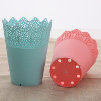 Maceta Pequeña Para Plantas Flower Pot Plástico Hueco Soporte Para Semillas Y Plantas En Crecimiento Armario De Almacenamiento Decorativo - details 2