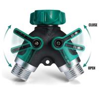Válvula De Doble Camino Para Jardín Con Y-Divertidor De Agua Con Interruptor Conector Metálico De Aleación De Zinc - details 2