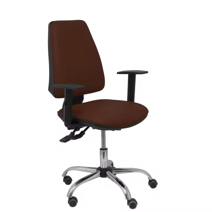 Piqueras Y Crespo Silla Elche Ergonómica 36 Horas Similpiel Marrón Oscuro - 1