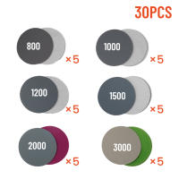 30pcs Papel De Lija Para Agua/desnudo 3 Pulgadas 75mm Disco De Lija Con Resorte Y Cierre 800 1000 1200 1500 2000 3000 Grit Herramientas Abrasiónicas - details 0