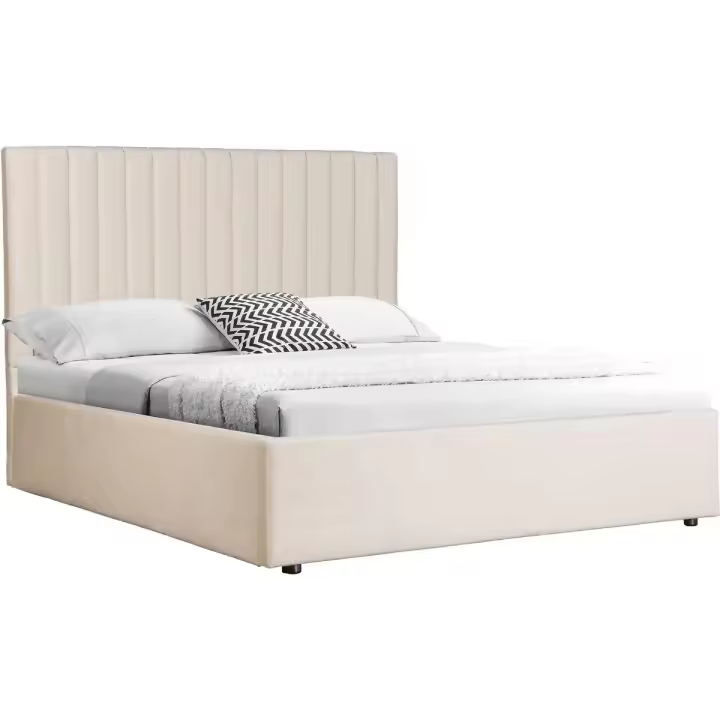 Habitat y Jardin - Cama con arcón "Mia" - 140 x 190 cm - Beige - 1