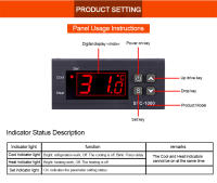 Termostato Digital LED STC-3028 STC-1000 Para Incubador Controlador De Temperatura Termorregulador Relé Calefacción Enfrío 12V 24V 220V - details 8