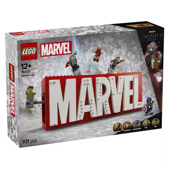 Lego Marvel The Infinity Saga Logotipo Marvel y Minifiguras Juguetes LEGO - 1