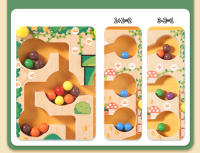 Juegos De Aprendizaje Montessori Con Mágnetes Tablero De Laberinto Juguetes Educativos De Madera Para Contar Colores Y Clasificar Números Para Niños De 3-6 Años - details 4