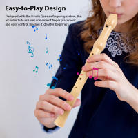 Flauta Soprano De Alta Tono Con Clavija C 8 Agujeros Para Principiantes Instrumento Musical Con Palillo De Madera G Fingering Clarinete - details 4