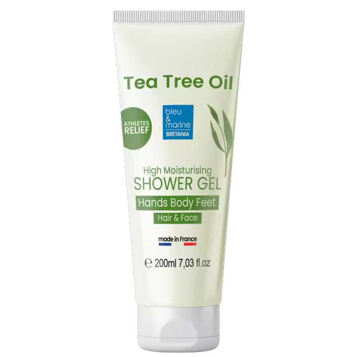 Bleu & Marine Bretania Gel de Baño con Aceite de Árbol de Té - Antifúngico y Antibacteriano - Regula Sebo - Elimina Acné y Reduce Olor - 1