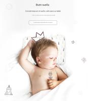 Almohada para cama de bebé Tree House, antiperforación de cabeza, tamaño mediano, para bebés de 0 a 3 años, de algodón puro. - details 0