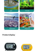 Termómetro Para Acuario Electrónico Digital Impermeable Para Pecera Reptiles Tortugas Con Ventosa Para Medir La Temperatura Del Agua - details 7