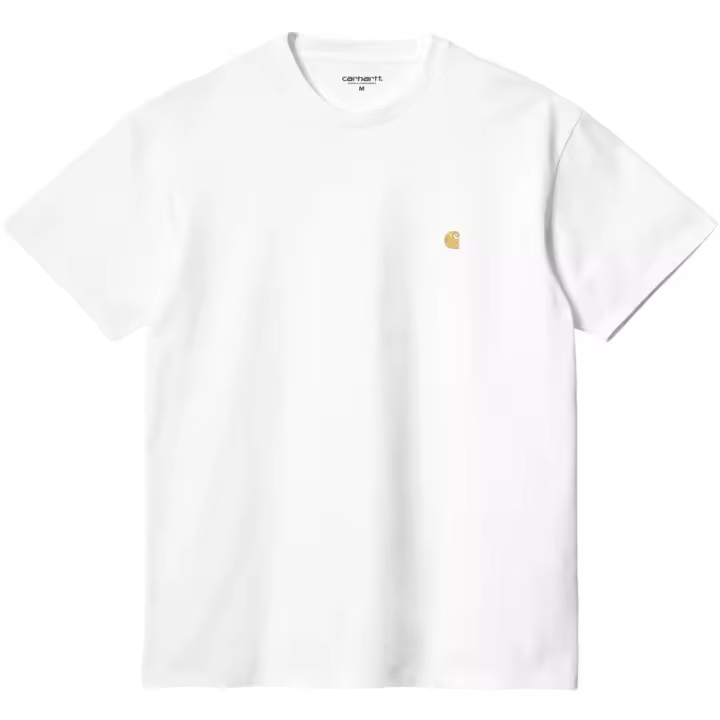 Camiseta Carhartt Blanca S/S Chase T-Shirt White Ajuste Holgado - 1
