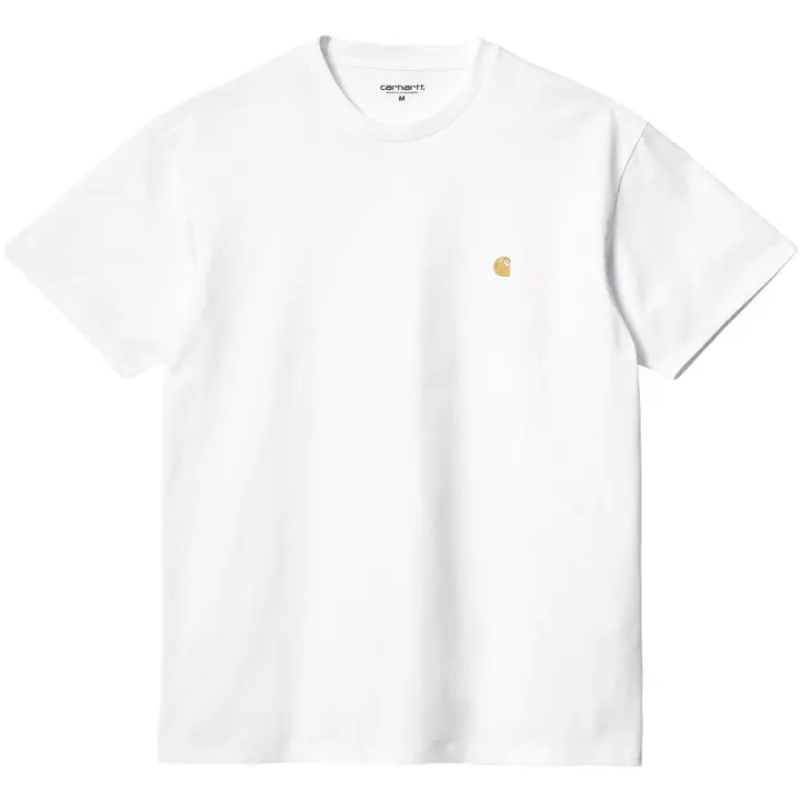 Camiseta Carhartt Blanca S/S Chase T-Shirt White Ajuste Holgado - 1