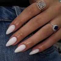 24PCS Uñas Postizas Cuadradas De Color Carne Pura Para Fiestas Y Citas Uñas Postizas De Ambra ABS Para Uso Diario - details 8