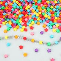 500Pcs Perlas De Estrella En Forma De Estrella Con Agujero Grande Para Decoración De Cumpleaños 4 De Julio Y Fiesta De La Independencia Perlas Arcoíris De Acrílico Para Adornos De Joyería - details 4