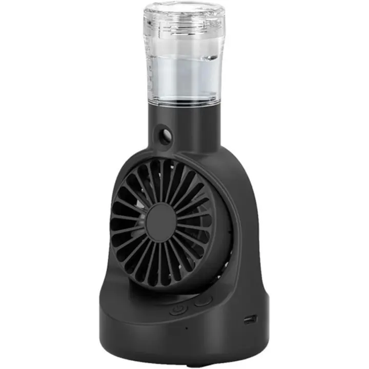 Ventilador recargable de mano con niebla, ventilador de escritorio, ligero pulverizador - 1