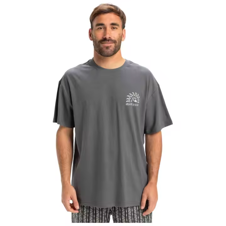 Camiseta de Manga Corta Quiksilver Freedom Swell para hombre en color gris - 1