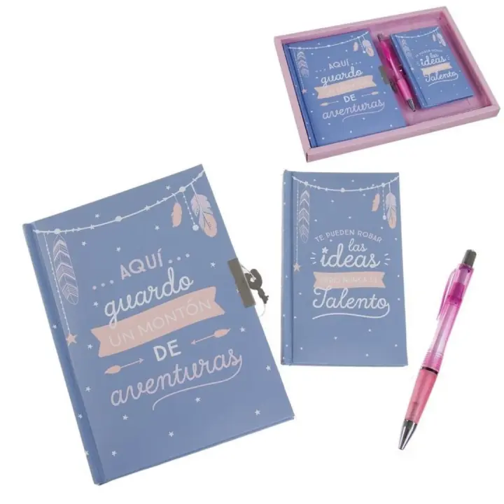 Juego Diario + libreta + boligrafo aventura-DAMDAM GO - 1