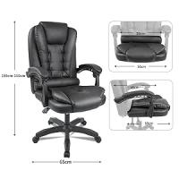 T-Lovendo TLV-AM-PC21 Sillón de Oficina Director Cuero Sintético Altura Ajustable - details 1