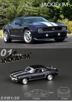 Modelo De Coche De Metal Chevelle USA 1969 Camaro SS Vintage En Color Mate Negro a Escala 1:36 Regalo Para Coleccionistas Y Niños - details 0