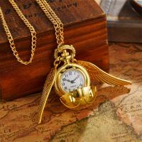 Reloj De Bolsillo Cuarzo Grande Y Pequeño Golden Snitch Con Colgante De Ángel Y Patrón De Cuarzo Para Hombres Y Mujeres Moda Casual Sin Etiquetas - details 6