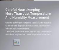 Xiaomi DUKA Atuman Medidor De Temperatura Y Humedad Digital LCD Reloj Estación Meteorológica Interior Exterior Sensor De Clima - details 10