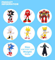 Conjunto De Figuras De Acción Sonic Tails Werehog PVC Personaje De Juguete Echidna Sombrilla Shadow Figura De Modelo Para Niños - details 2